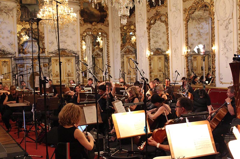 A view of the ballroom