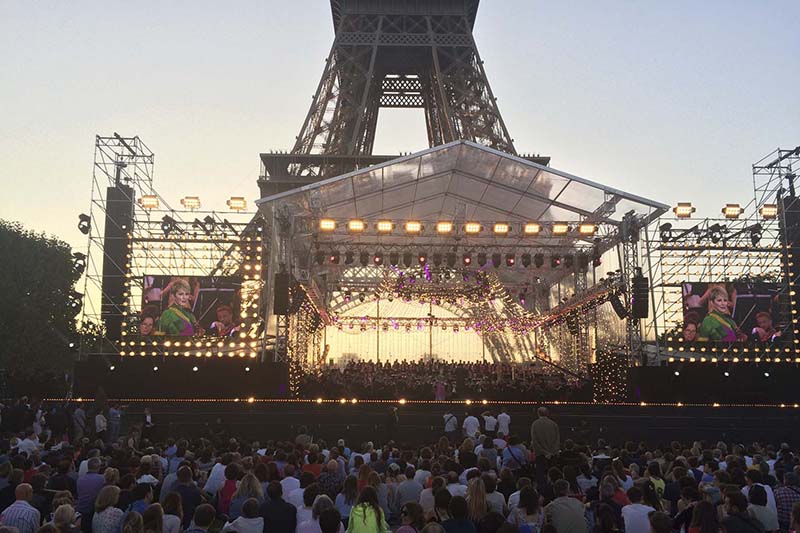 Audience at the Bastille Celebration July 14th