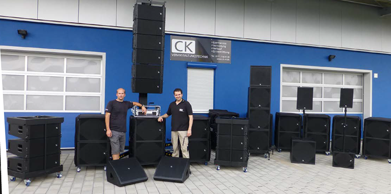 CK Veranstaltungstechnik owner Christopher Klar recently expanded the company’s rental inventory with gear from ProAudio Technology systems