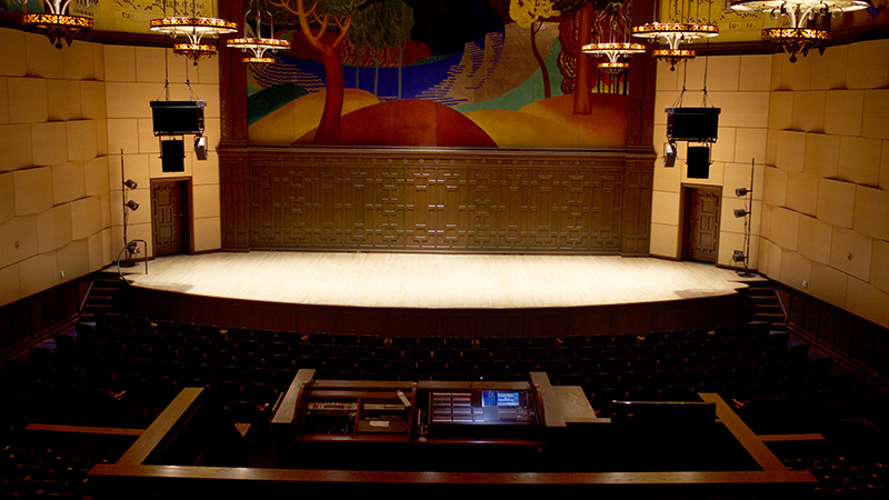 Mills College in Oakland, CA has again turned to Meyer Sound to add a UPQ-1P loudspeaker system.