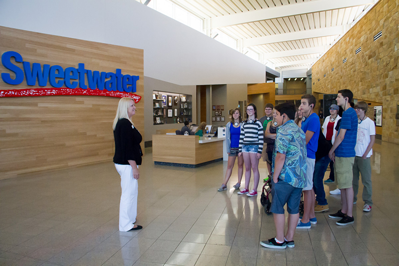 Sweetwater relies on Sennheiser Tourguide to enable several tours of its 100+ acre campus every day.