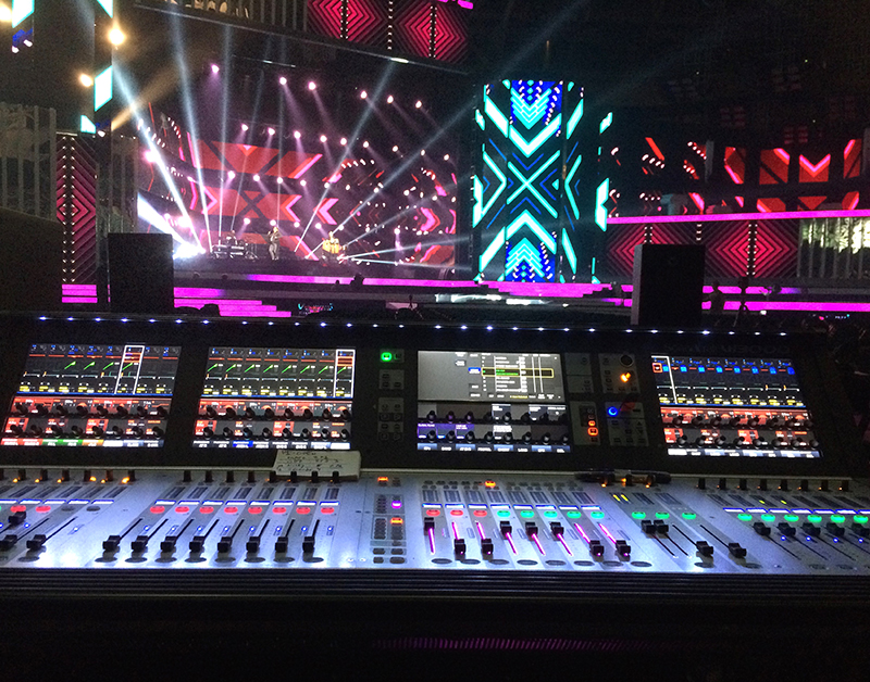 Harman gear at the Billboard Latin Music Awards included Soundcraft Vi3000 consoles, JBL VerTec line arrays, and Crown I-Tech HD amplifiers