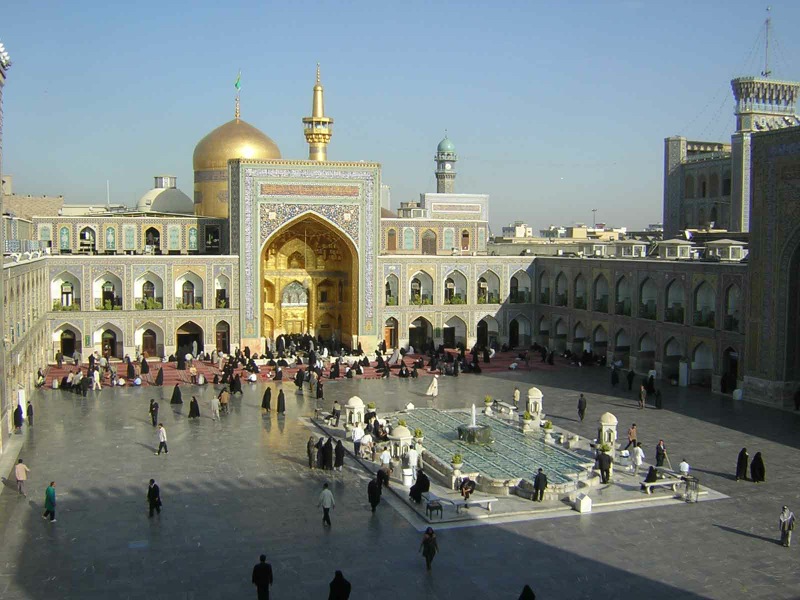 An exterior view of Imam Reza Shrine