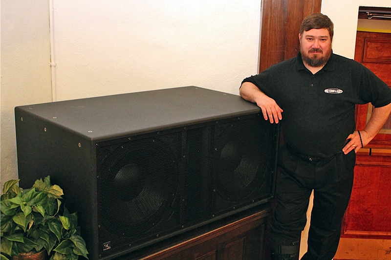 Pro Sound and Lights’ Technician and Project Leader Christopher G. Naughton.