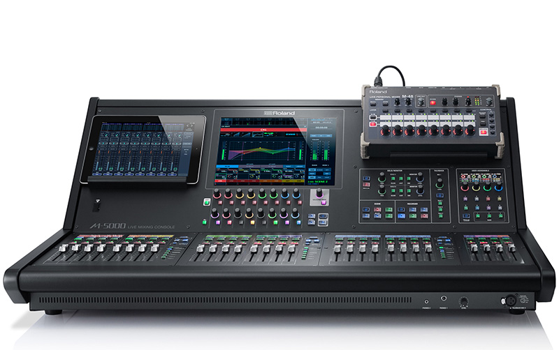 The Roland M-48 Personal Mixing Management Control Screen from the New Version 1.101 Software.