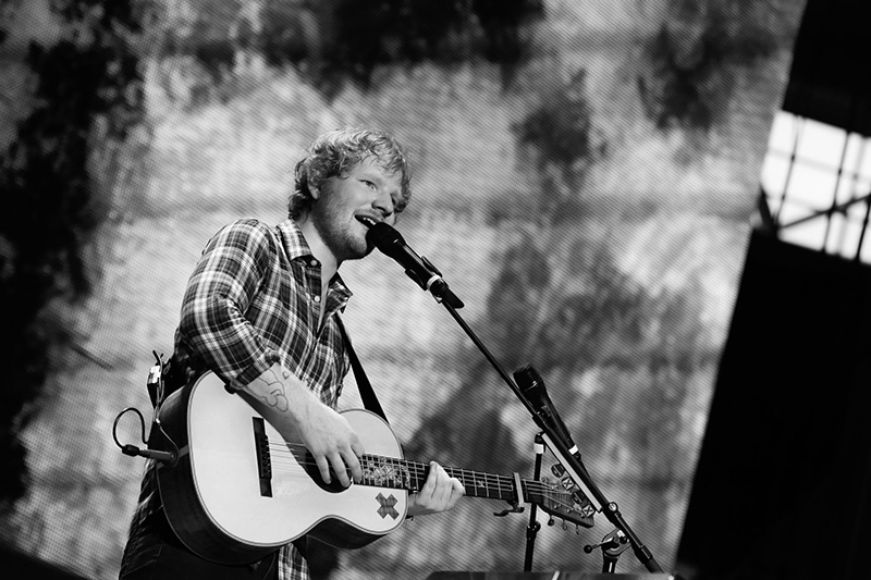 Ed Sheeran uses Digital 9000 for his vocal, loop vocal and guitar. Photo by Christie Goodwin.