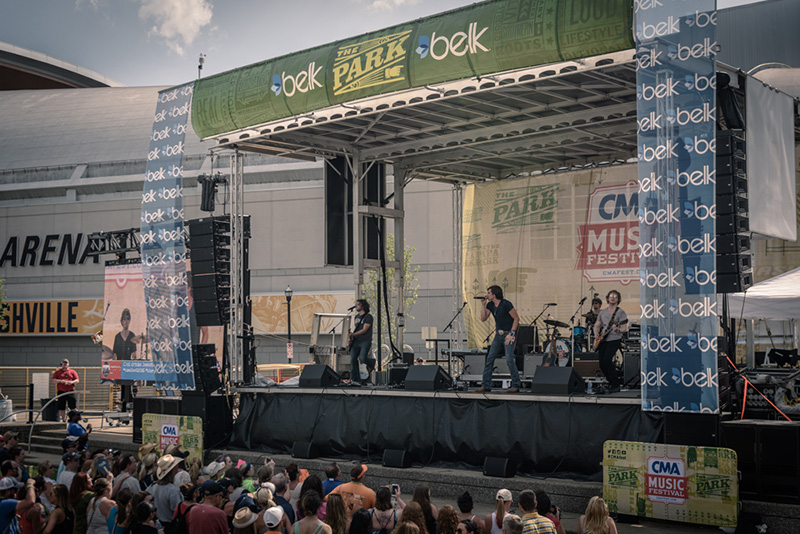 CMA Music Fest Belk Park Stage with VUE al-Class deployed by Sound Image Nashville