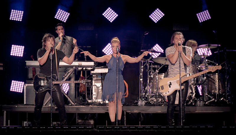 The Band Perry performing at the 2015 CMA Music Festival. Photo by Vic Wagner