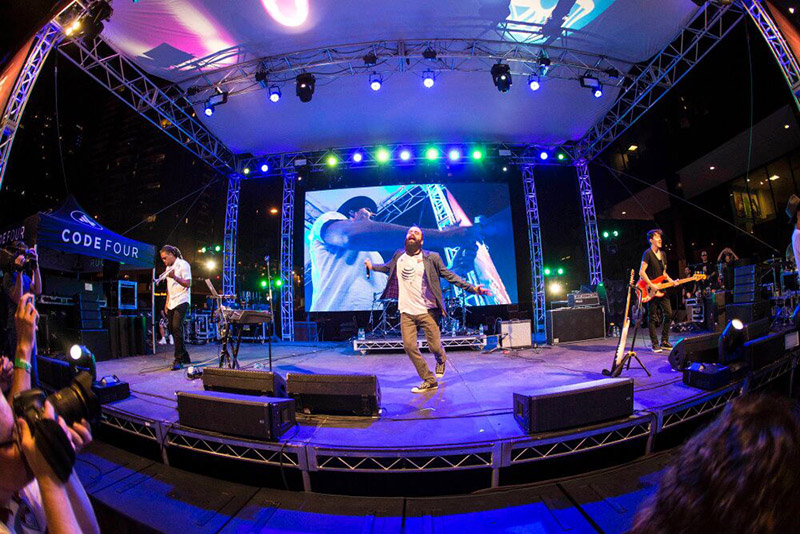 Capital Cities performs at Skyline Park as a part of MLS All-Star week. Photo by Isaiah J. Downing - USA TODAY Sports