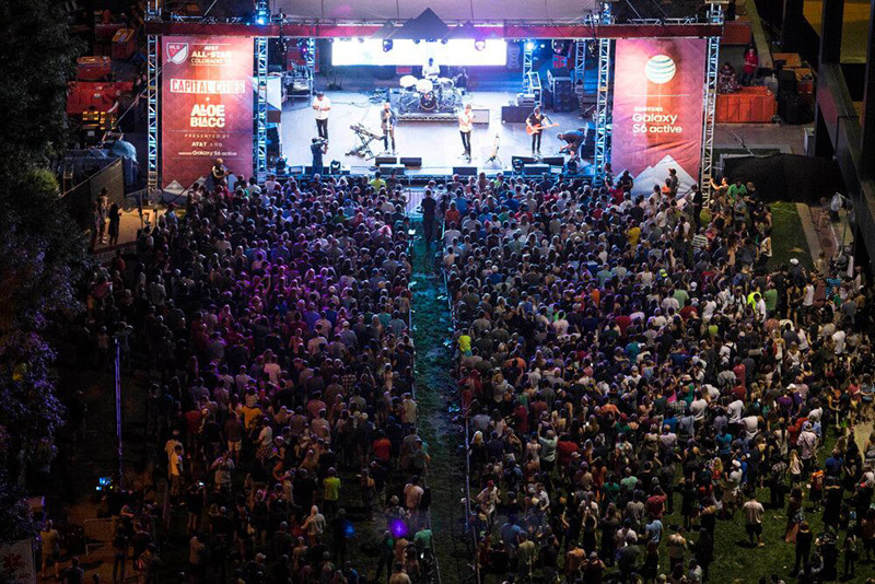 Capital Cities performs at Skyline Park as a part of MLS All-Star week. Photo by Isaiah J. Downing - USA TODAY Sports