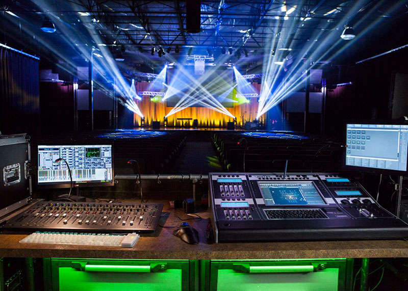 The view from the front-of-house position at the new Riverview, Michigan