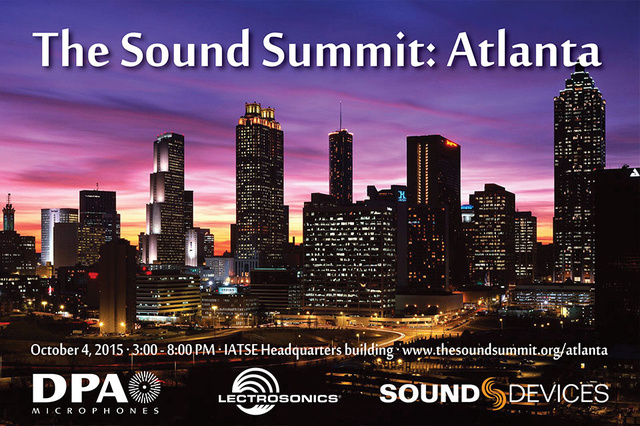DPA Microphones, Lectrosonics and Sound Devices to Host Regional Sound Summit Event in Atlanta on Oct. 4, 2015