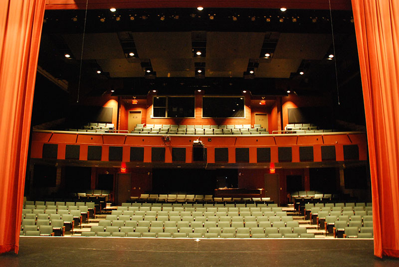 AT Stage View with Curtain