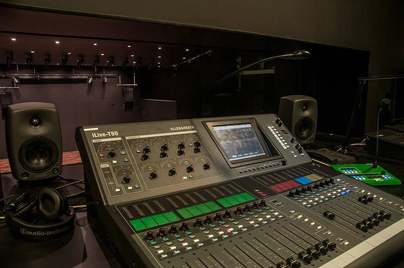 In the Chamber Hall, designed for chamber concerts and educational events, there are two iLive-T Control Surfaces — an iLive-T80 and iLive-T112 - to manage FOH and monitors.
