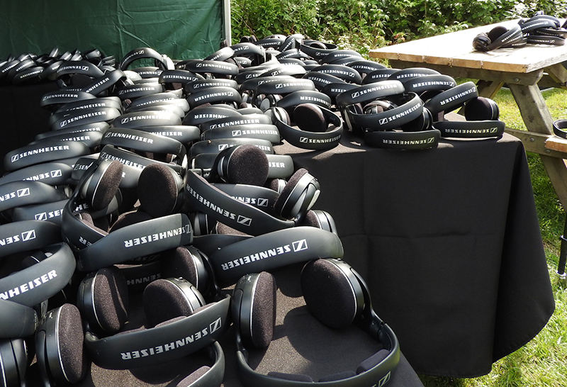 Sennheiser’s RS series headphones were distributed to all 1000 audience members and delivered pristine, high-definition audio wirelessly via a transmitter carefully placed on the beach. Photo by Christian Isaac