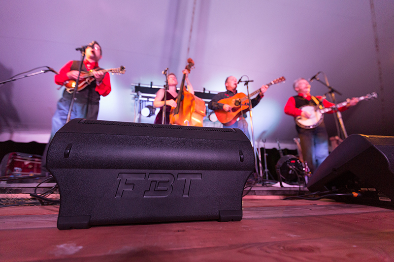 Soundworks Systems provided four FBT StageMaxX 12MA stage monitors