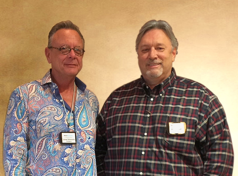 Grundorf Corporation added Dallas-based Sierra Marketing to its growing list of sales representatives. Pictured here are Steve Simmons and Kenny Wall of Sierra Marketing.