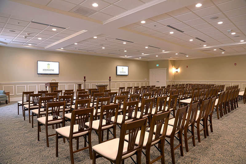 For its new location, The Stephens Funeral Home turned to Communication Systems Inc. (CSi) for AV support. The new system includes an Ashly Audio Pema 8250.70, which combines an 8-in x 8-out Protea digital matrix processor with an eight-channel 250W network power amplifier.