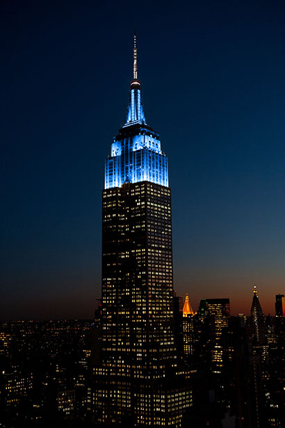 The Empire State Building in will light up in AES’ colors - blue and white - in honor of the 139th AES Convention. The 50th Anniversary of the Master FM Antenna will be commemorated with a special Convention event.