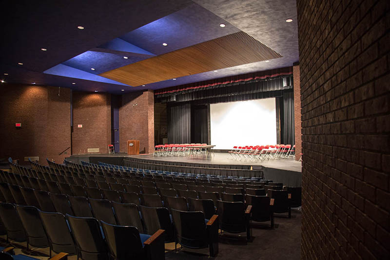 Jefferson College recently upgraded the audio system within its 2,500-seat field house and 300 seat theatre with Ashly gear. Pictured here, the theater.