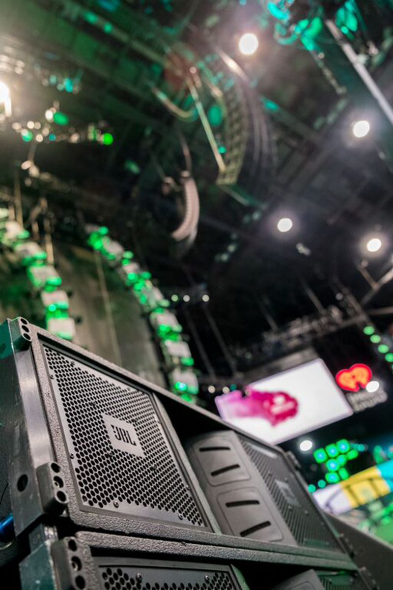 Firehouse Productions relied on a Harman Professional Solutions audio system, featuring JBL VTX line arrays and Crown I-Tech HD amplifiers, for the iHeartRadio Music Festival in Las Vegas.