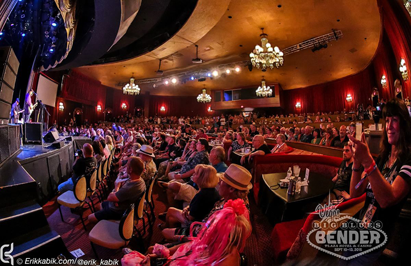For the 2015 Big Blues Bender, a four-day, multi-stage event held at the Plaza Hotel and Casino in Las Vegas, H.A.S Productions provided staging, lighting and an all VUE-based audio design. Photo courtesy of Big Blues Bender.