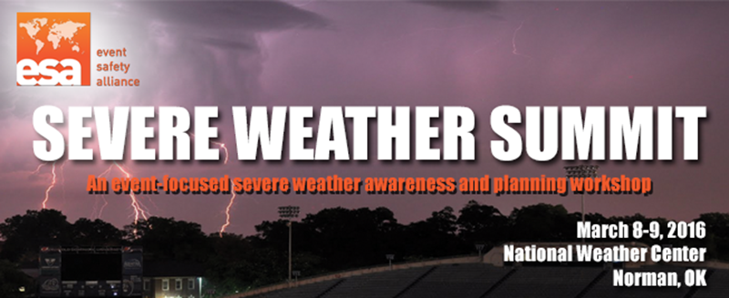 Event Safety Alliance Announces 2016 Severe Weather Summit