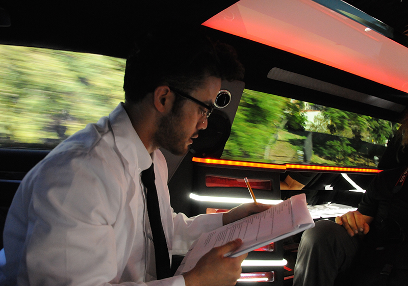 Using the city of Los Angeles as its backdrop, Hopscotch allows for the audience to experience the opera inside and outside 24 limousines and along three separate routes. 