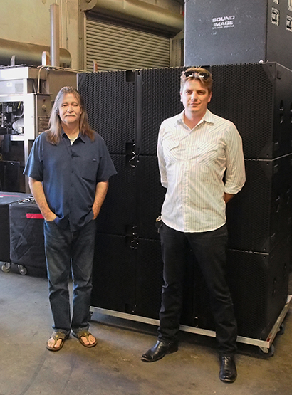 Sound Image Owner Dave Shadoan and Director of Business Development Jesse Adamson with their new Adamson inventory.