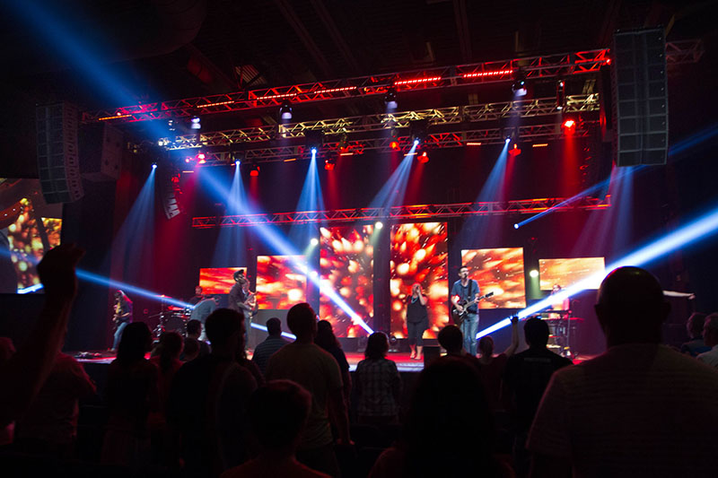 The Cove Church now features L-Acoustics Kara(i)/Kiva arrays. Photo by John Detweiler.