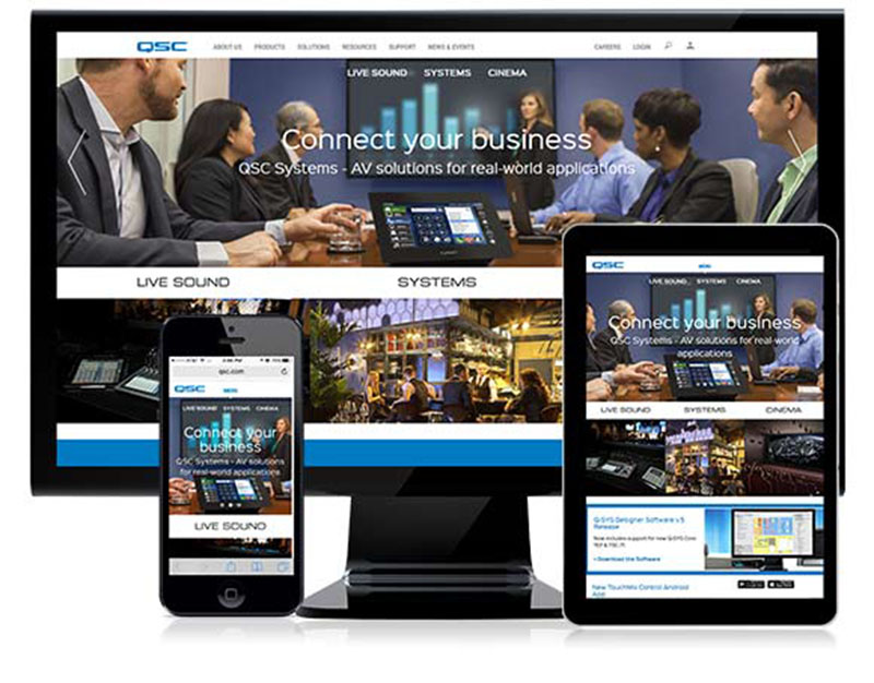 QSC Debuts New Website with Enhanced Features, Navigation and Content Structure