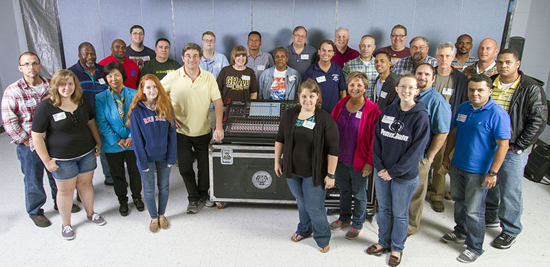 Chief Instructor Mike Sokol and the Fits & Starts Productions team use DiGiCo’s SD9 mixing console