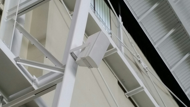 Sixteen Community IP8-1122 Loudspeakers Form the Distributed Audio System
