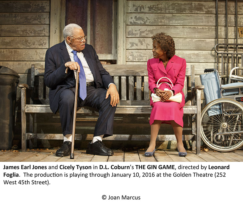 James Earl Jones and Cicely Tyson in The Gin Game Photo Credit Joan Marcus