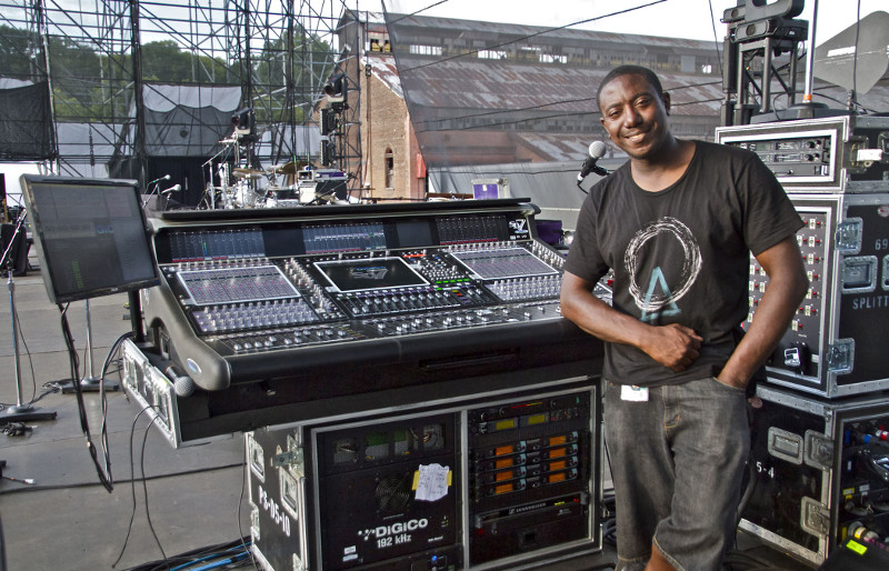 Monitor engineer Nikoma Bell specifies the desk for the band’s Tribes North American tour