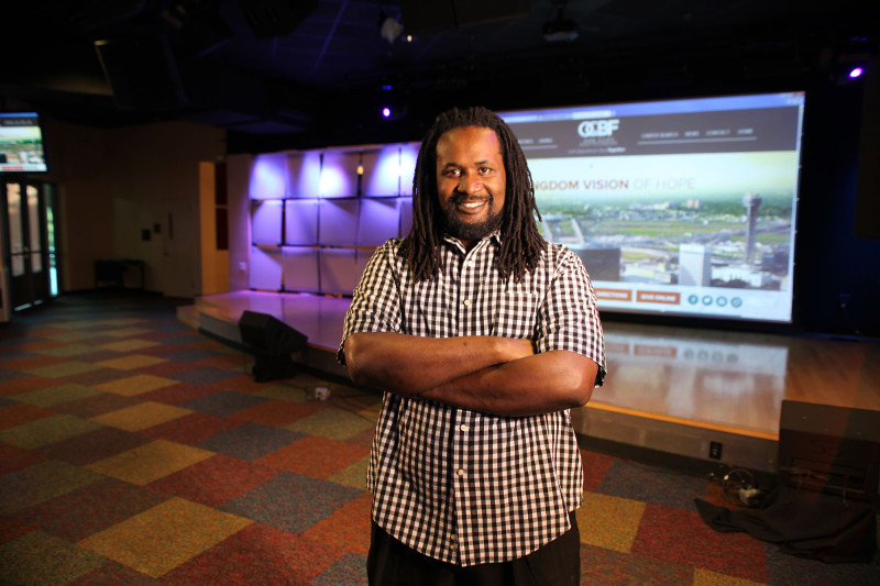 Walter Jones, Media Director at the Oak Cliff Bible Fellowship.