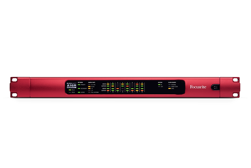 A16R Brings 16-channel analog I/O with redundancy to Focusrite’s RedNet