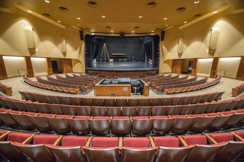 The 570-seat university venue recently underwent a full renovation