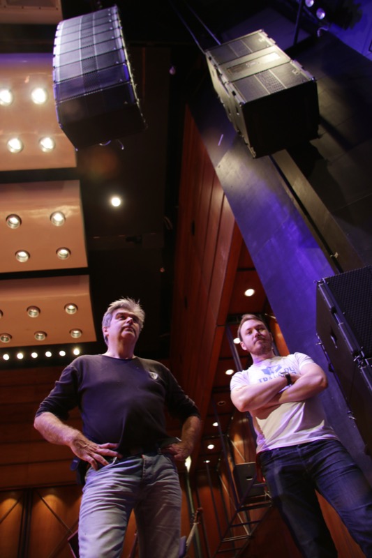 Olavshallen’s Henrik Torgersen (left) and Anders Lilly (right) with the new Adamson S-Series