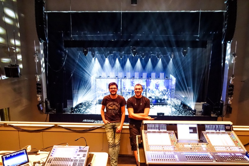 Will Young Tour FOH Mixing Engineer Davide Lombardi, System Engineer Alessandro Cestaro
