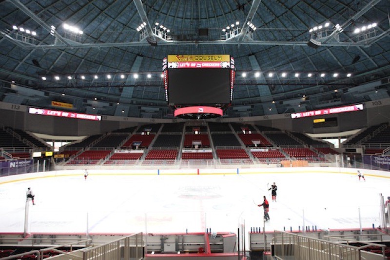 The completed Bojangles' Coliseum upgrade. Photo by: Jeff Hahne