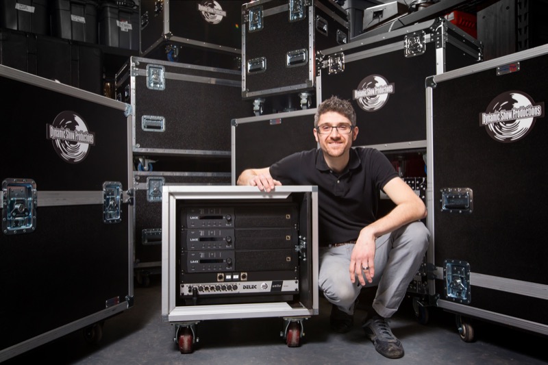 John Stojevich, Dynamic Show Productions CEO/Project Manager with his DELEC Nio 0204