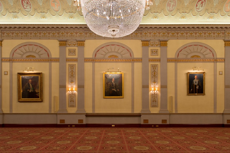 The Plaisterers’ Hall in London, UK, featuring line array speakers from BoseProfessional.