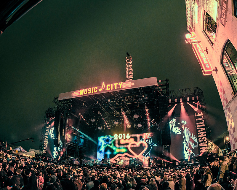 The Kings of Leon on the Jack Daniels Stage