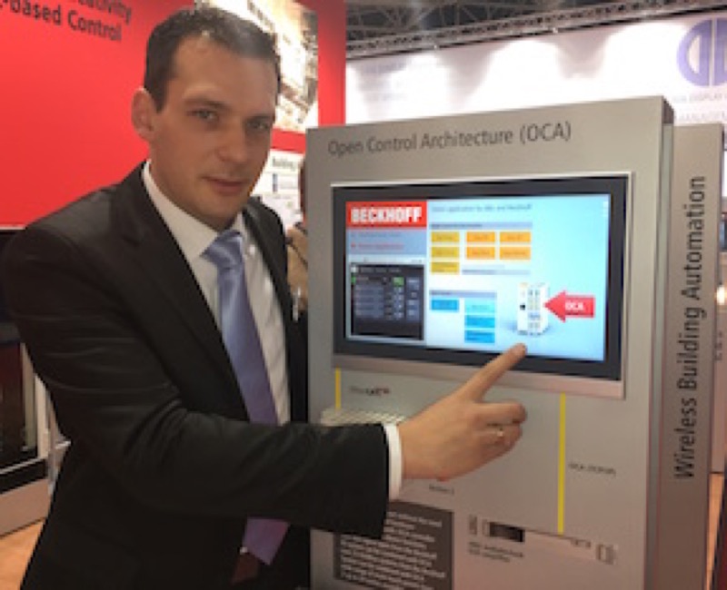 Market Manager Stage and Media Industry, Michel Matuschke presenting Bekchoff’s OCA implementation at ISE