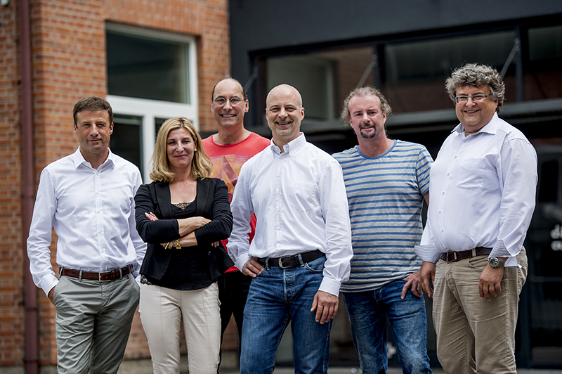 The d&b management team is pictured here.