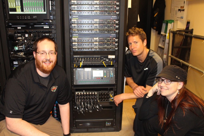 BMG Vegas crew (l - r) Scott Dahl, David Fleet, and Colleen Roscher
