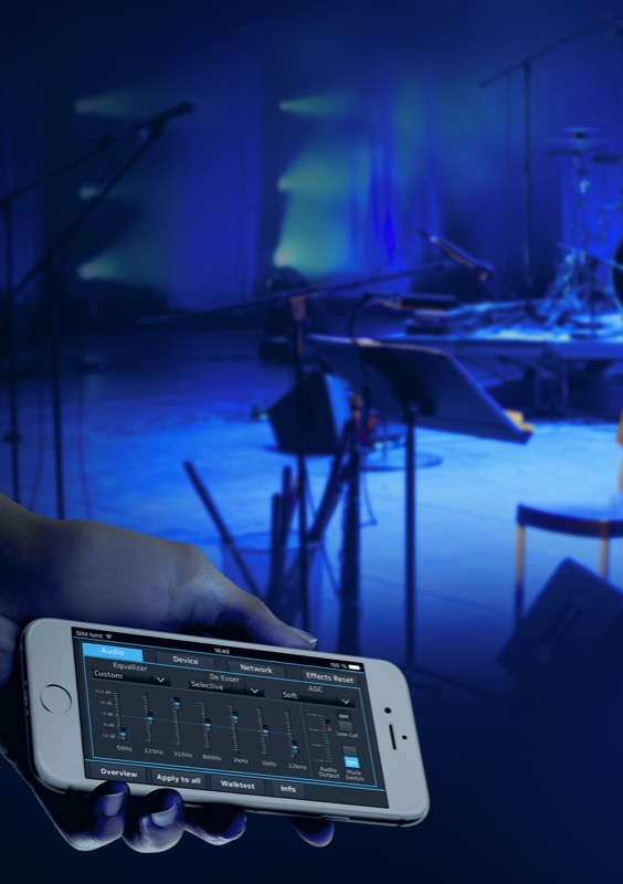 The Sennheiser WSR app enables you to remote-control your D1 wireless microphone systems via iPhone or iPad