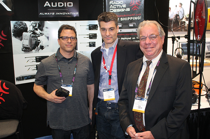 From left, Radio Active Design (RAD) sales engineer Richard Stockton, CEO Geoff Shearing and CTO James Stoffo.