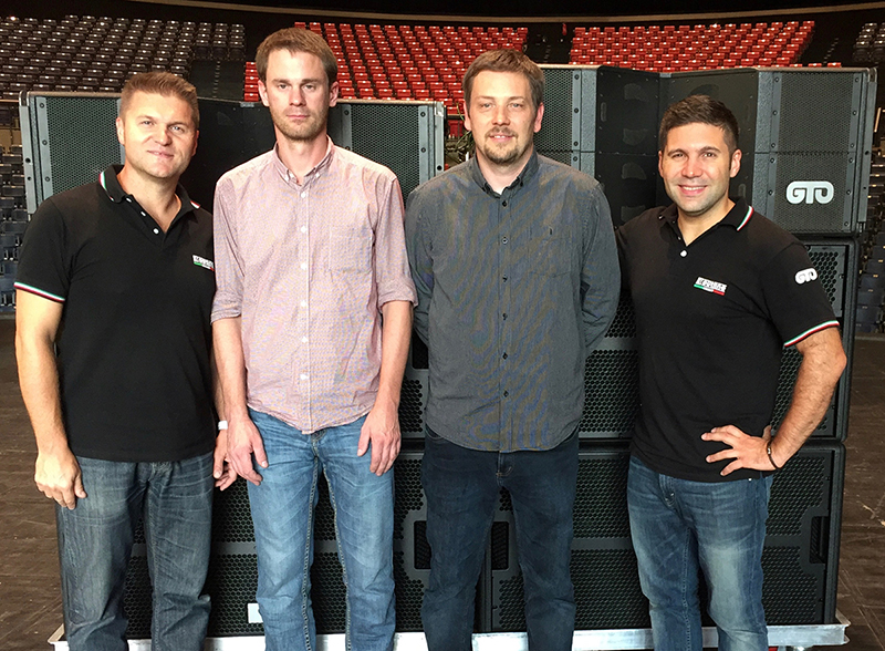 From left, Luca Giaroli, Jan Smejkal, Pavel Lenoch, and Lorenzo Sassi